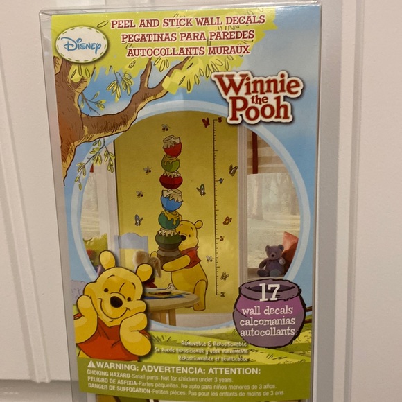 Winnie the Pooh Growth Chart Wall Decal - Picture 2 of 4